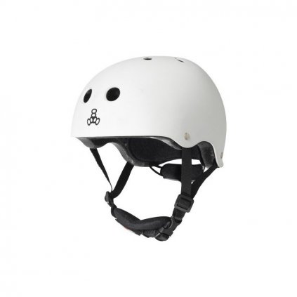 Triple eight lil8 dual certified helmet eps liner white gloss 1