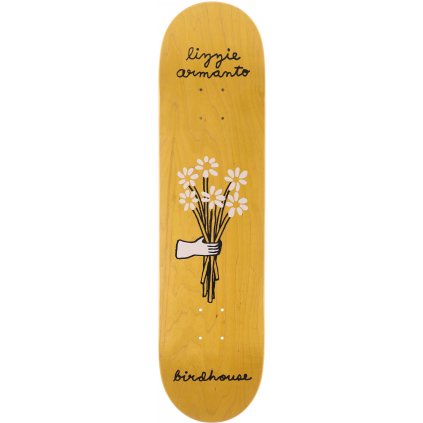birdhouse armanto bouquet 80 skateboard deck yellow