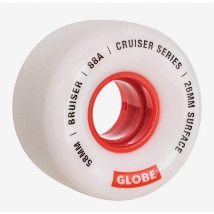 Globe - Bruiser 58 x 26 mm 88a White/Red - (sada 4 ks)