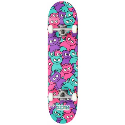 meow sticker pile complete skateboard mf