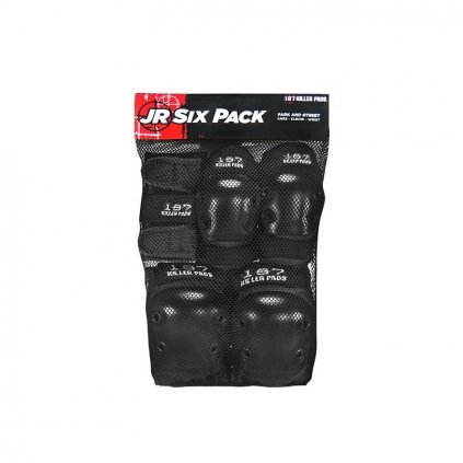 187 Killer Pads - Junior Six Pack - Black