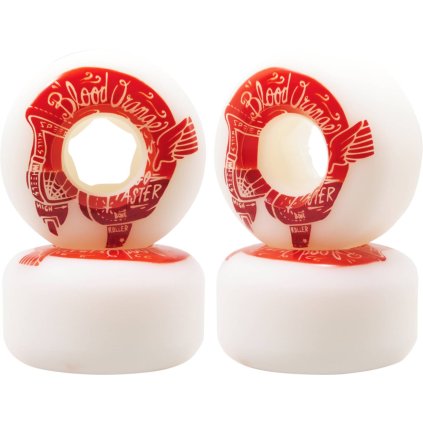 Blood Orange - Street Raw Rounded 99A - 58mm - Red - skateboardová kolečka