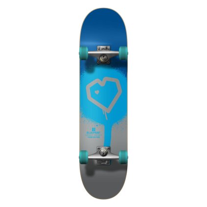 Blueprint - Spray Heart V2 Blue/Silver/Teal