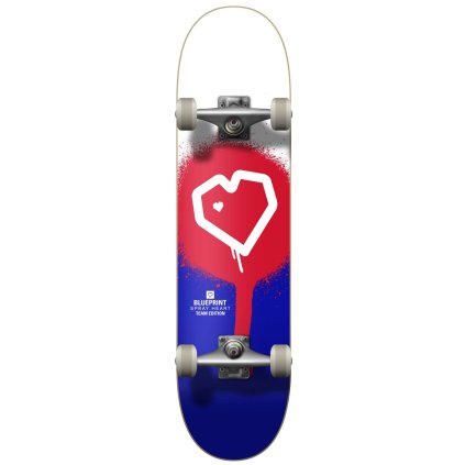 Blueprint - Spray Heart V2 Red/Blue 7,75"