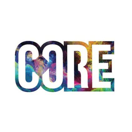 CORE - Classic Scooter Sticker - Neon Galaxy - Samolepka