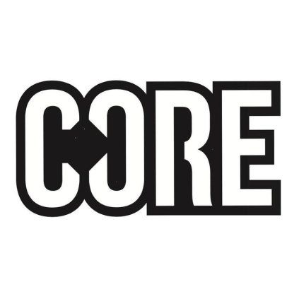 CORE - Classic Scooter Sticker - Black - Samolepka