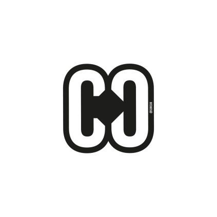 CORE - Icon Scooter Sticker Black - Samolepka