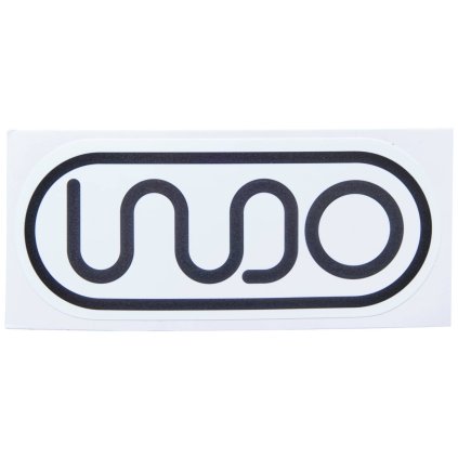 Indo - Logo Scooter Sticker White - Samolepka