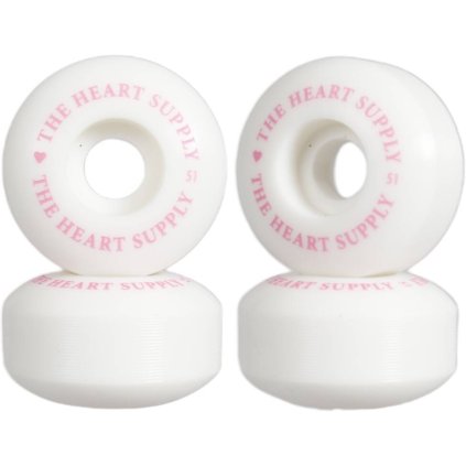 Heart Supply - Clean Heart 99A - 51mm - White/Pink- Skateboardová kolečka