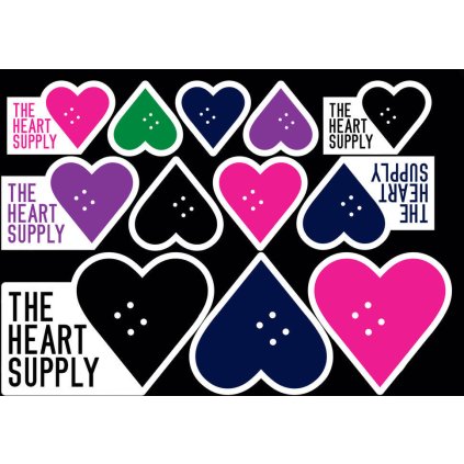 Heart Supply - Logo Sticker Sheet - Samolepky