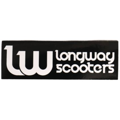 Longway - Logo Scooter Sticker Black - Samolepka