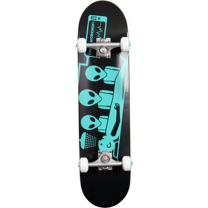 Alien Workshop Abduction - Black/Teal 7,5" - skateboard