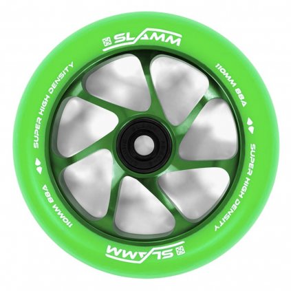 Slamm - Team Wheels - 110 mm - Green - kolečko 1ks