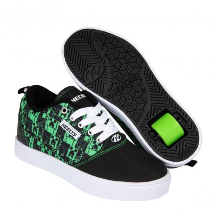 Heelys - Minecraft Pro 20 Prints - Black/Green - koloboty