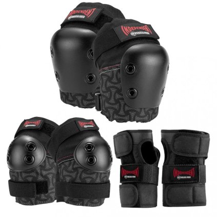 187 x Independent Killer Pads - Combo Pack Knee & Elbow - Black - Dětská sada chráničů