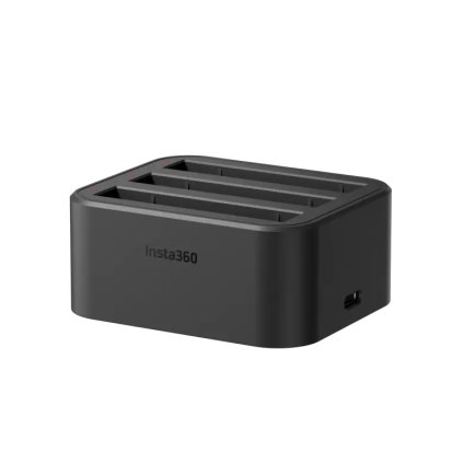 Insta360 - X3 Černá - nabíjecí hub - pohled z profilu