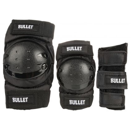 Bullet - Triple Pad Set Black - Dětská sada chráničů