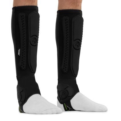 RKD840 REKD Energy Covert Shin and Ankle Guards Long Front Angle