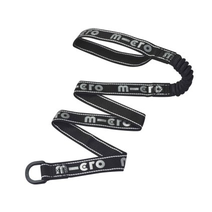 Micro - Elastic reflexní černý - Tahací popruh na koloběžky