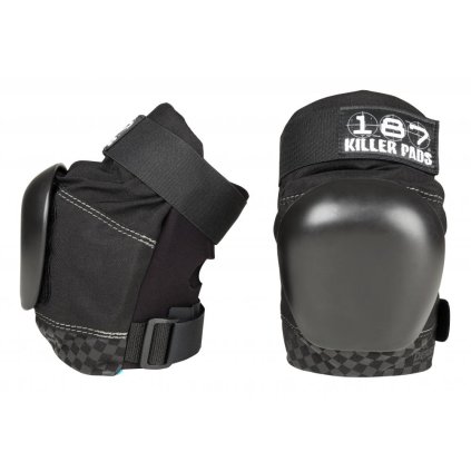 187 Killer Pads - Pro Derby Knee - Black/Black - Kolenní chrániče