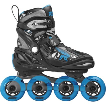 Roces - Moody TIF - Black/Astro Blue - nastavitelné in-line brusle
