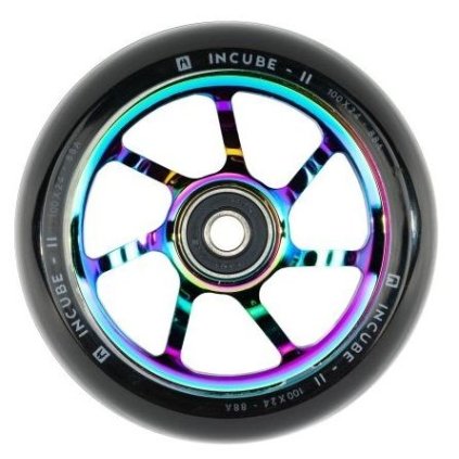 Ethic - Incube V2 100mm Rainbow - kolečko na freestyle koloběžku s chromovanou barvou, která zaujme