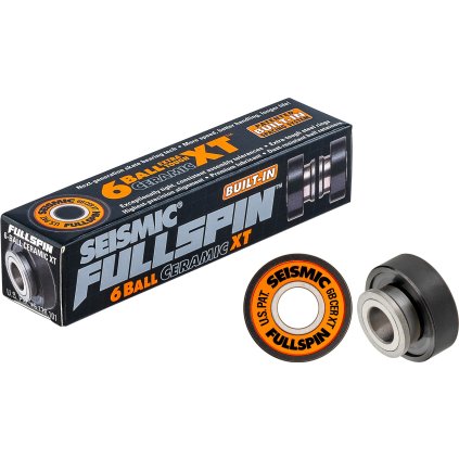 Seismic - Fullspin 6-Ball Ceramic XT Built-In Bearings - ložiska (8 kusů) - to nejlepší pro tvůj longboard a skateboard