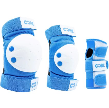 CORE - Junior Skate Pads 3Pack - dětská sada chráničů - Blue