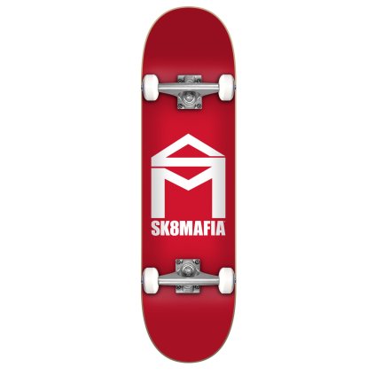 Sk8Mafia - House Logo Red 7.875" - Skateboard pro jezdce od 12-14 let