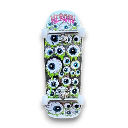 Custom Pro - X Heroin Skateboards Eyes 33,6mm - Silver - Fingerboard