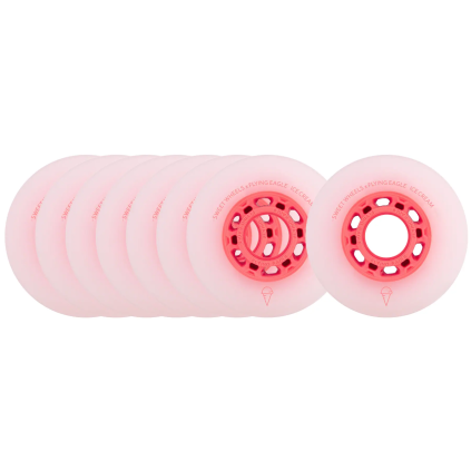 FlyingEagle - Ice Cream 80mm - sada 8 inline koleček - Strawberry