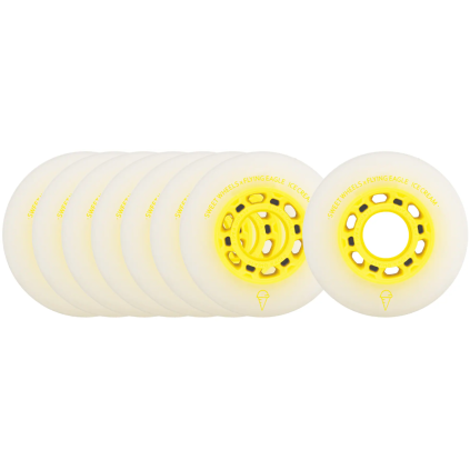 FlyingEagle - Ice Cream 80mm - sada 8 inline koleček - mango
