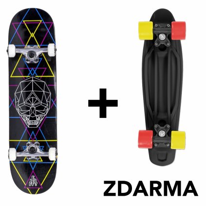 Enuff - Geo Skull CMYK 8" - skateboard