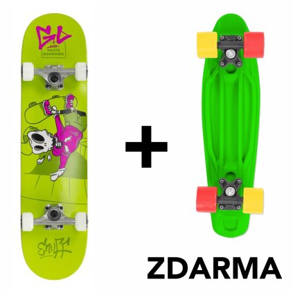 Enuff - Skully Green 7,75" / 7,25" - skateboard