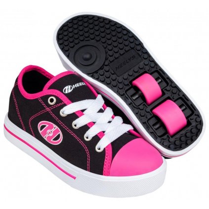 Heelys - Classic X2 Black/White/HotPink