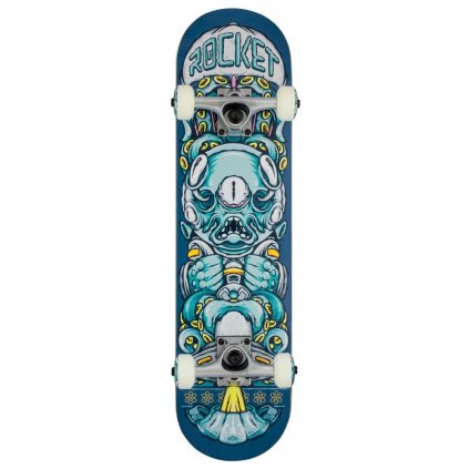 Rocket - Alien Pile-up Blue - 7.375" - skateboard