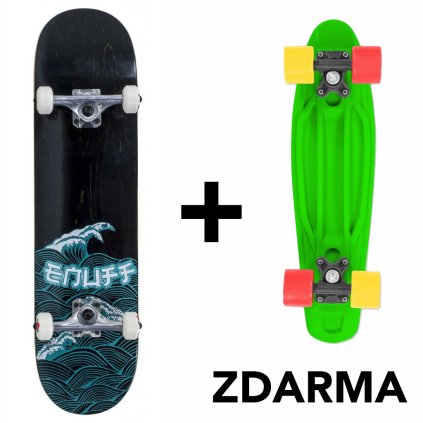 Enuff - Big Wave Black/Blue 8" - skateboard