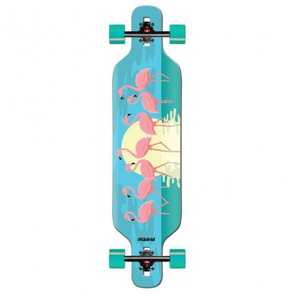 MADRID.22J longboard TRANCE 40%22 DROP THRU FLAMINGOS zadek