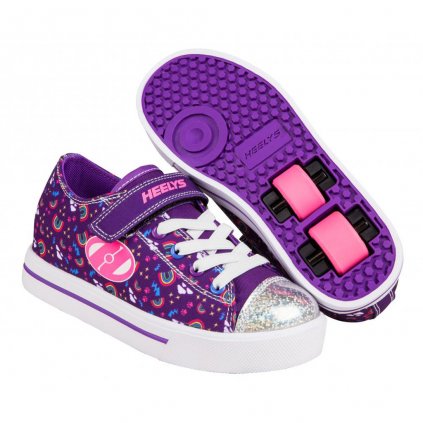 Heelys - Snazzy X2 - Purple/Multi/Rainbow