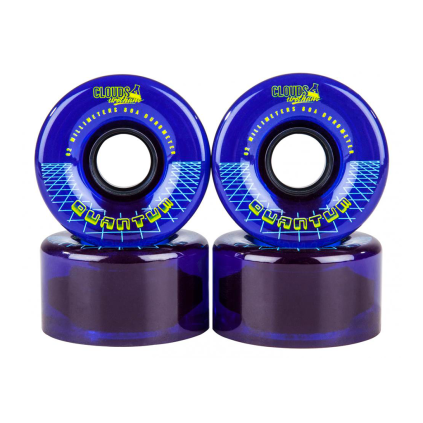 Clouds Urethane - Quantum 62mm / 80a (sada 4 koleček) - Clear/Blue