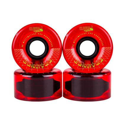 Clouds Urethane - Quantum 80a (sada 4 koleček) - Clear/Red