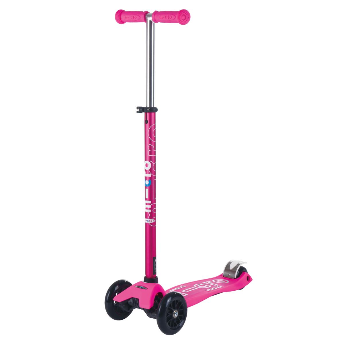 Levně Micro - Maxi Deluxe Shocking Pink - Dětská koloběžka