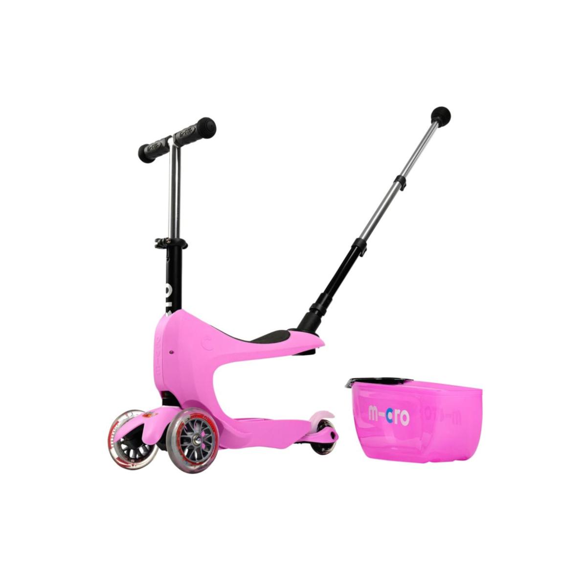 Levně Micro - Mini2go Deluxe Plus Pink - Dětské odrážedlo