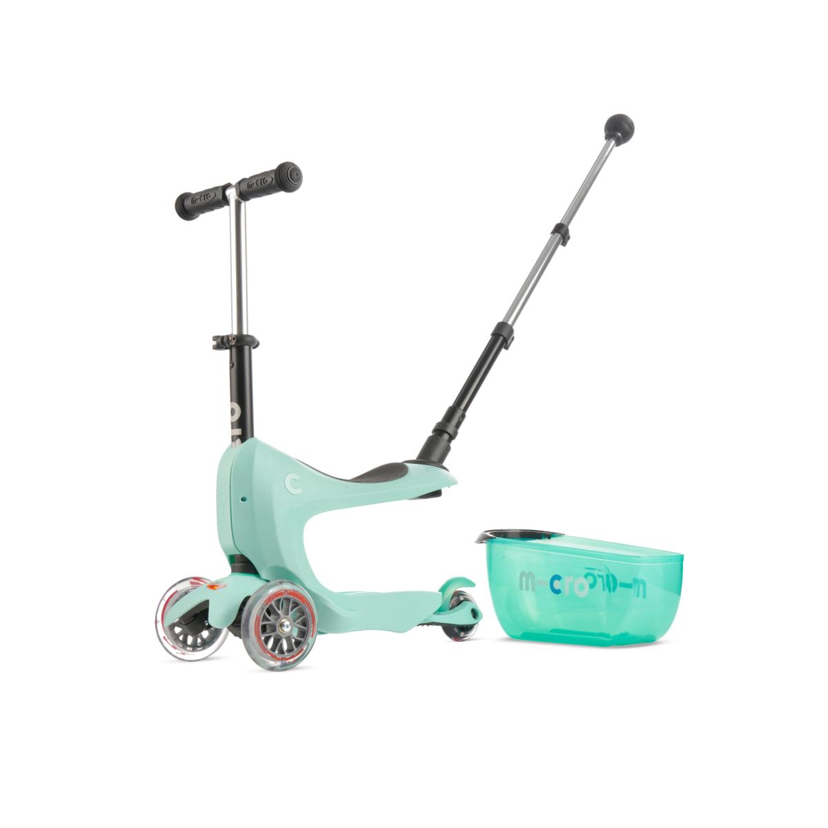 Levně Micro - Mini2go Deluxe Plus Mint - Dětské odrážedlo