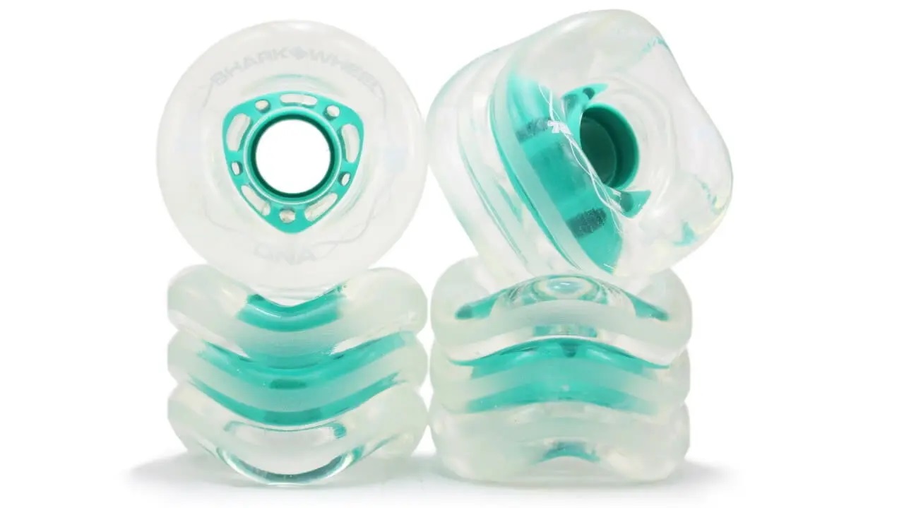 Levně Shark Wheels - DNA 72mm 78a clear/mint core - kolečka (sada 4ks)
