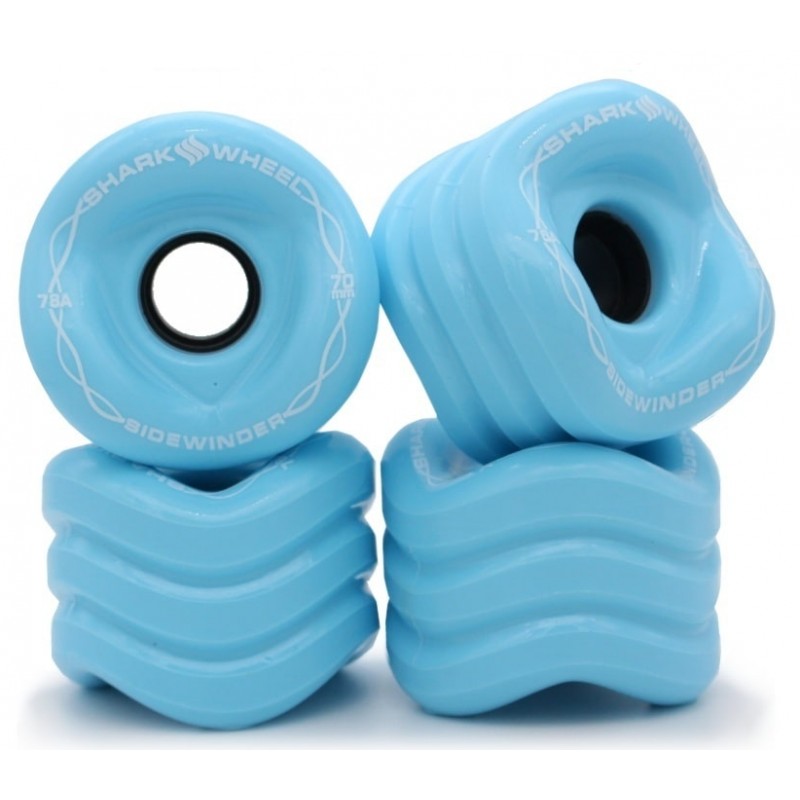 Levně Shark Wheels - Sidewinder 70mm 78a ice blue - kolečka (sada 4ks)