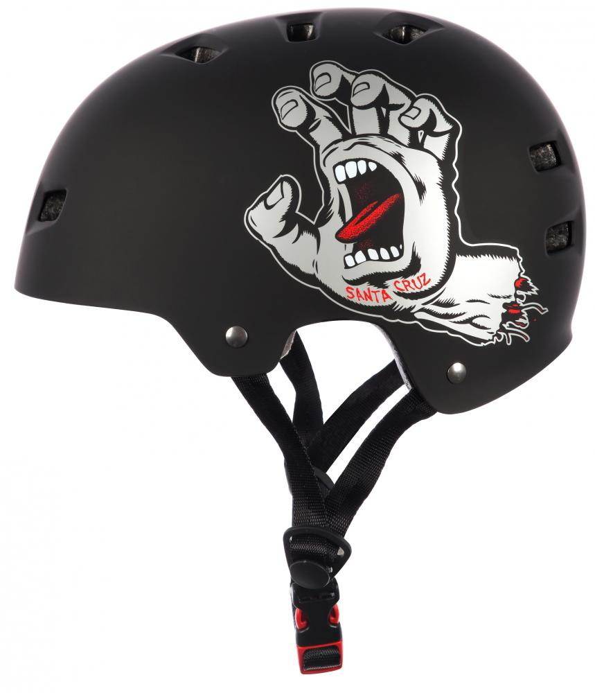 Levně Bullet x Santa Cruz - Screaming Hand Matt Black - helma