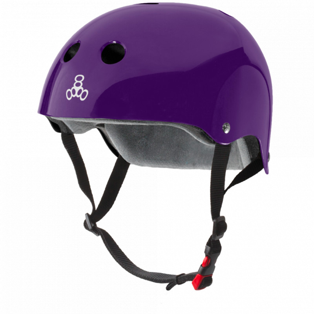 Levně Triple Eight - The Certified Sweatsaver Helmet Purple Glossy - helma