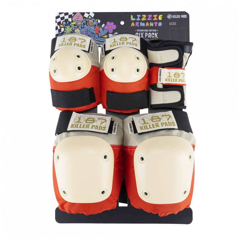 Levně 187 Killer Pads - Lizzie Orange Six Pack - Sada chráničů pro dospělé