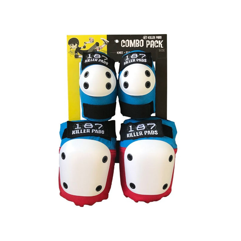 Levně 187 Killer Pads - Combo Pack - Red / Blue - Sada chráničů pro dospělé